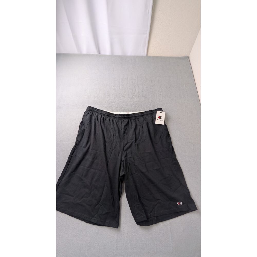 Champion Men's Big & Tall Jersey Athletic Gym Shorts Black Size 3XT